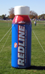 Inflatable Cans and Bottles 10' Redline Bottle